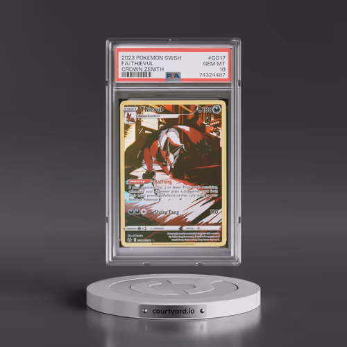 2023 Pokémon Sword and Shield Crown Zenith #GG17 Thievul - Full Art (PSA 10 GEM MINT)
