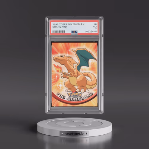 1999 Topps Pokémon TV #6 Charizard (PSA 7 NM)