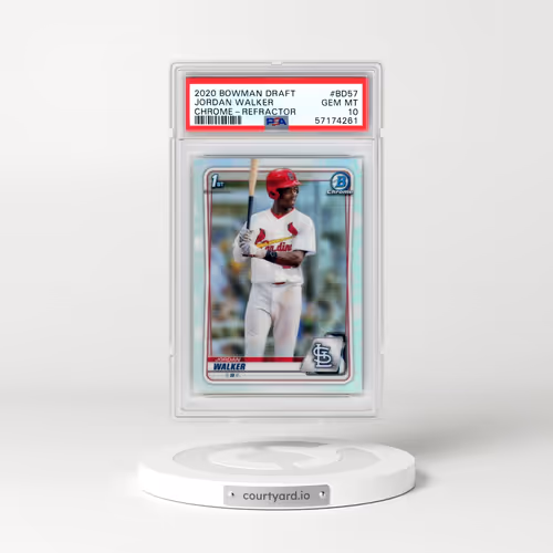 2020 Bowman Draft #BD57 Jordan Walker - Chrome-Refractor (PSA 10 GEM MINT)