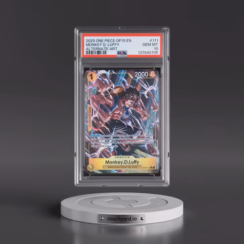 2025 One Piece OP10-Royal Blood #111 Monkey D. Luffy - Alternate Art (PSA 10 GEM MINT)