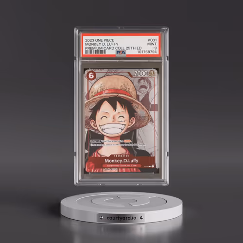 2023 One Piece Premium Bandai Premium Card Collection 25th Edition #001 Monkey D. Luffy (PSA 9 MINT)