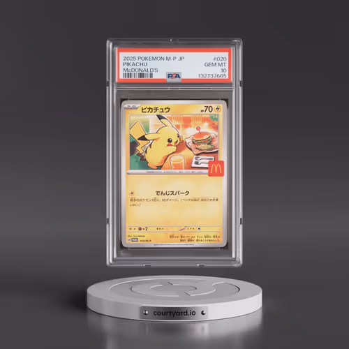 2025 Pokémon M-P Promo #020 Pikachu - McDonald's (PSA 10 GEM MINT)