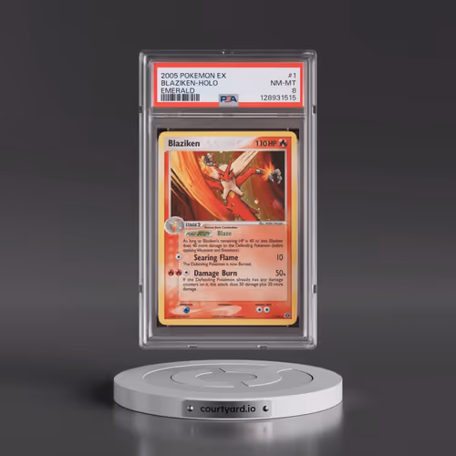 2005 Pokémon EX Emerald #1 Blaziken - Holo (PSA 8 NM-MT)