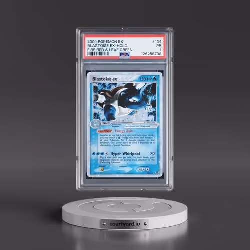 2004 Pokémon EX Fire Red & Leaf Green #104 Blastoise EX - Holo Holo (PSA 1 PR)