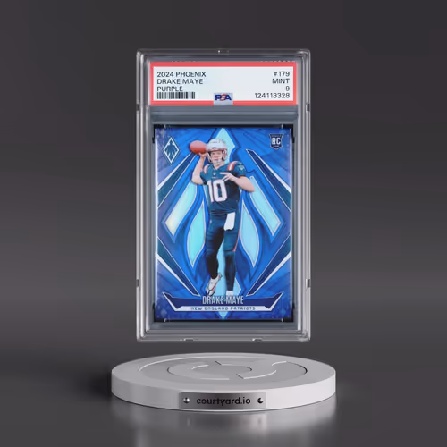 2024 Panini Phoenix #179 Drake Maye - Purple (PSA 9 MINT)