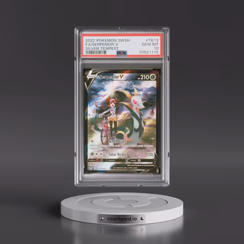 2022 Pokémon Sword & Shield Silver Tempest #TG13 Serperior V - Holo Full Art (PSA 10 GEM MINT)