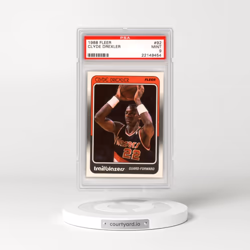 1988 Fleer #92 Clyde Drexler (PSA 9 MINT)