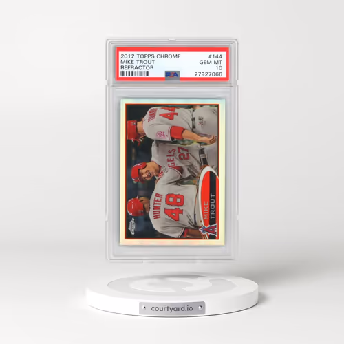 2012 Topps Chrome #144 Mike Trout - Refractor (PSA 10 GEM MINT)