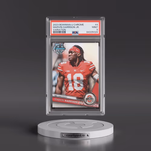 2023 Bowman University Chrome #4 Marvin Harrison Jr. - Variation (PSA 9 MINT)