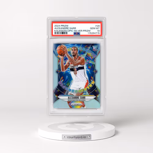 2024 Panini Prizm Kaleidoscopic #26 Alexandre Sarr - Silver Prizm (PSA 10 GEM MINT)