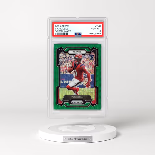 2023 Panini Prizm #341 Tank Dell - Green Wave (PSA 10 GEM MINT)