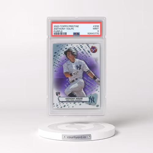 2023 Topps Pristine #208 Anthony Volpe - Purple (PSA 9 MINT)
