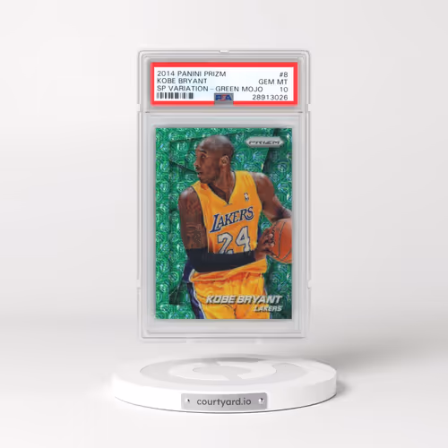 2014 Panini Prizm SP Variations #8 Kobe Bryant - Green Mojo (PSA 10 GEM MINT)