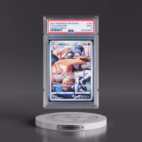 2021 Pokémon Sword & Shield Vmax Climax #187 Charizard - Full Art (PSA 9 MINT)