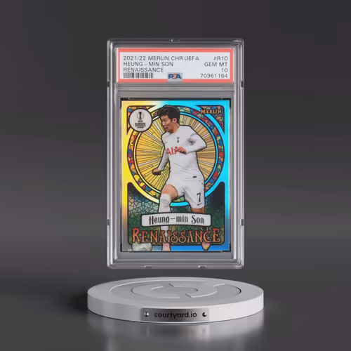 2021-2022 Topps Merlin Chrome UEFA League Renaissance #R10 Heung-Min Son (PSA 10 GEM MINT)
