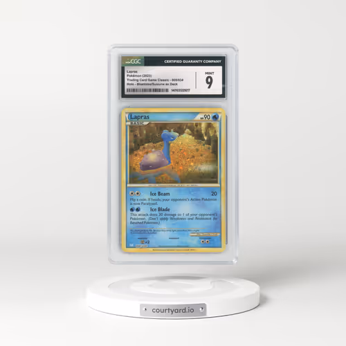 2023 Trading Card Game Classic - CLV, CLC, CLB #008/034 Lapras - Holo Blastoise & Suicune ex Deck - CLB (CGC 9 MINT)