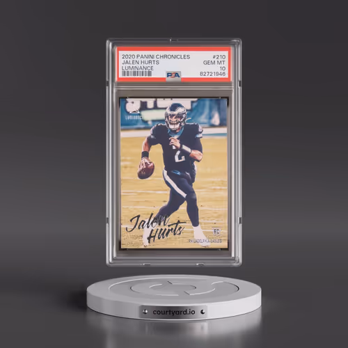 2020 Panini Chronicles Luminance #210 Jalen Hurts (PSA 10 GEM MINT)