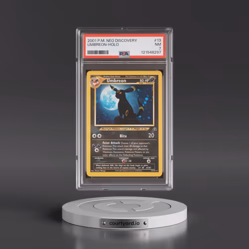 2001 Pokémon Neo Discovery #13 Umbreon - Holo (PSA 7 NM)