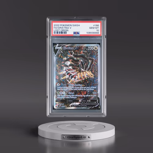 2022 Pokémon Sword & Shield Lost Origin #186 Giratina V - Holo Full Art (PSA 10 GEM MINT)