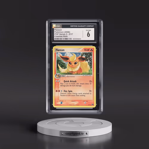 2006 POP Series 3 #2/17 Flareon - Cosmos Holo Eeveelutions Blisters (CGC 6 EX-NM)
