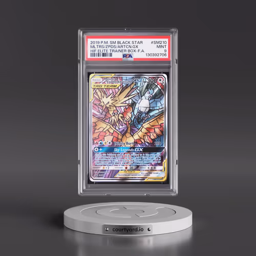 2019 Pokémon SM Black Star Promo #SM210 Moltres & Zapdos & Articuno GX - Holo Full Art Hidden Fates