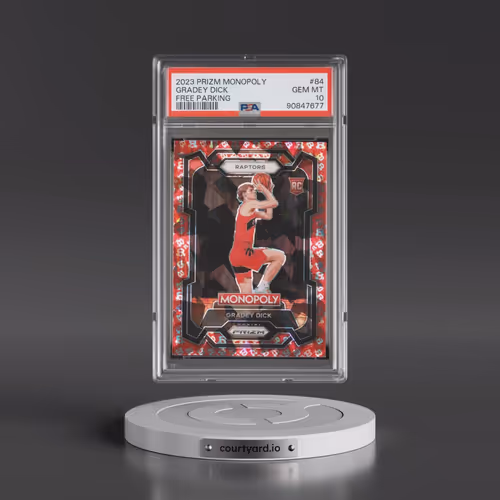 2023 Panini Prizm Monopoly #84 Gradey Dick - Free Parking (PSA 10 GEM MINT)