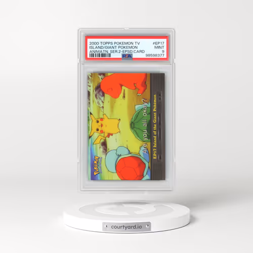 2000 Topps Pokémon TV Animation Series 2 Episode Cards #EP17 Island of the Giant Pokemon (PSA 9 MINT)