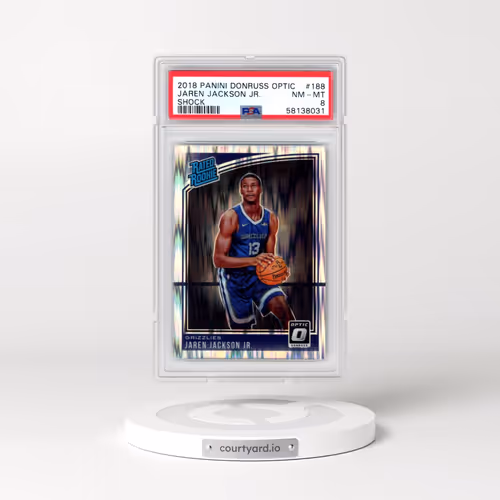 2018 Panini Donruss Optic #188 Jaren Jackson Jr. - Shock (PSA 8 NM-MT)