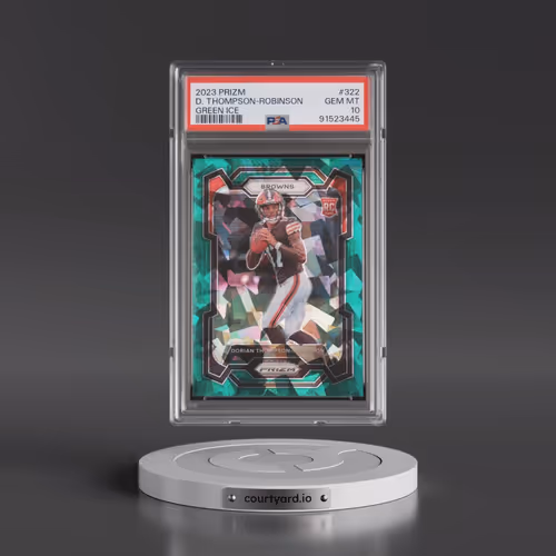 2023 Panini Prizm #322 Dorian Thompson-Robinson - Green Ice (PSA 10 GEM MINT)