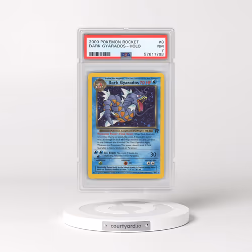 2000 Pokémon Rocket #8 Dark Gyarados - Holo (PSA 7 NM)