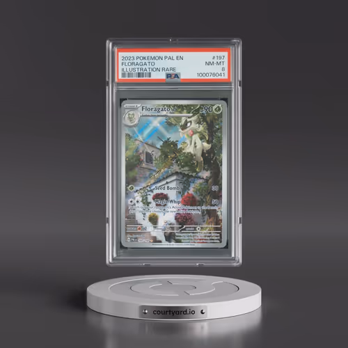 2023 Pokémon Pal EN-Paldea Evolved #197 Floragato - Illustration Rare (PSA 8 NM-MT)