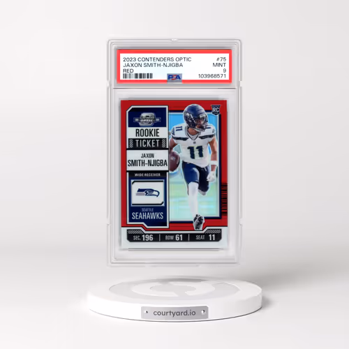 2023 Panini Contenders Optic #75 Jaxon Smith-Njigba - Red (PSA 9 MINT)