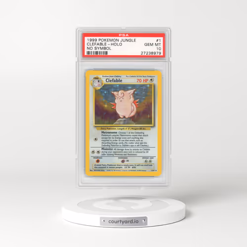 1999 Jungle #1 Clefable - Holo No Symbol (PSA 10 GEM MINT)