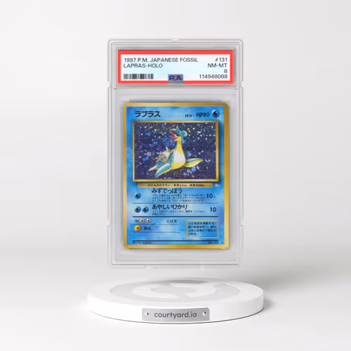1997 Pokémon Fossil #131 Lapras - Holo (PSA 8 NM-MT)
