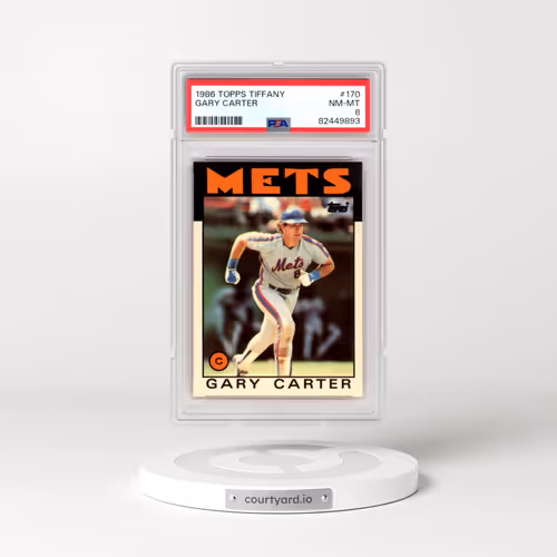 1986 Topps Tiffany #170 Gary Carter (PSA 8 NM-MT)