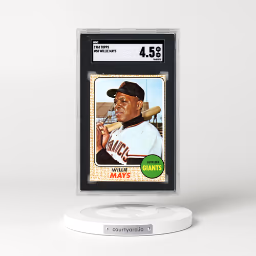 1968 Topps #50 Willie Mays (SGC 4.5 VG-EX+)