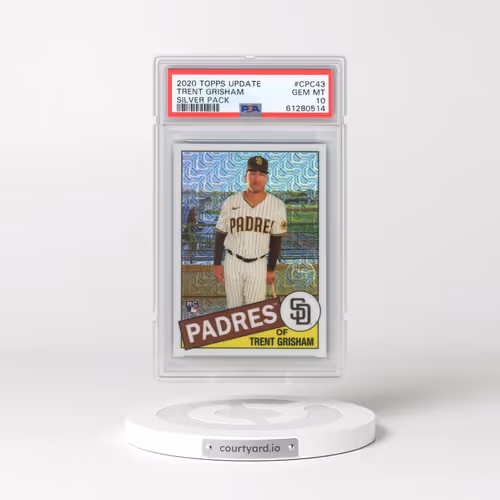 2020 Topps Update Silver Pack 1985 Chrome Promo #CPC43 Trent Grisham (PSA 10 GEM MINT)