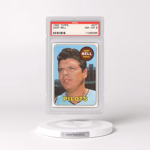 1969 Topps #377 Gary Bell (PSA 8 NM-MT)