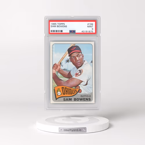1965 Topps #188 Sam Bowens (PSA 9 MINT)
