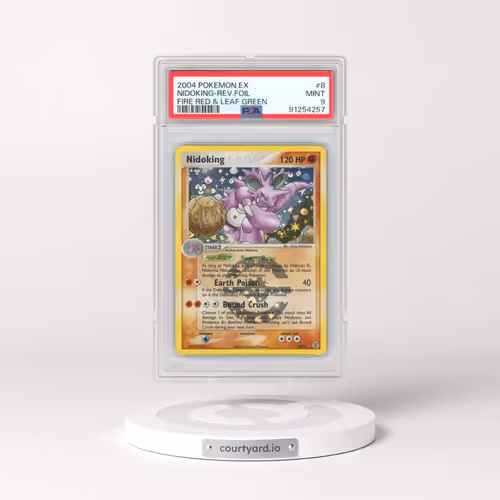 2004 Pokémon EX Fire Red & Leaf Green #8 Nidoking - Reverse Foil (PSA 9 MINT)