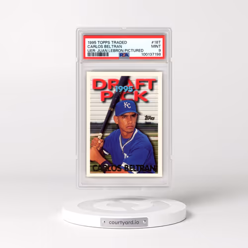1995 Topps Traded #18T Carlos Beltran - Uer: Juan Lebron Pictured (PSA 9 MINT)