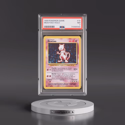 1999 Pokémon Game #10 Mewtwo - Holo (PSA 7 NM)