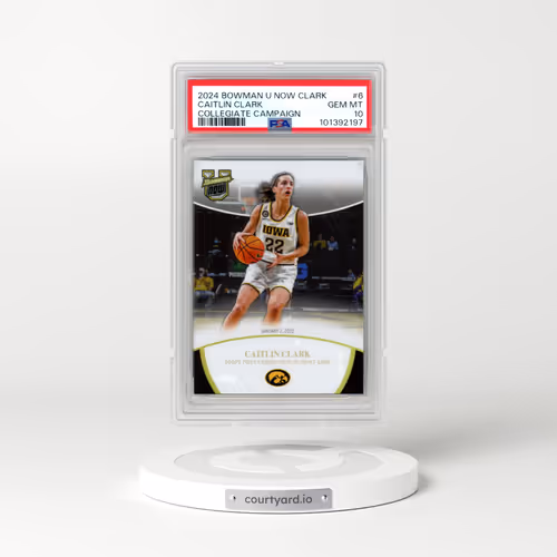 2024 Bowman U Now Caitlin Clark Collegiate Campaign #6 Caitlin Clark (PSA 10 GEM MINT)