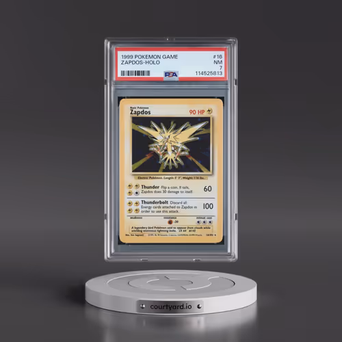 1999 Pokémon Game #16 Zapdos - Holo (PSA 7 NM)