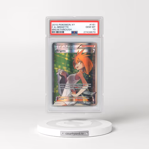 2015 Pokémon XY Breakthrough #161 Brigette - Full Art (PSA 10 GEM MINT)