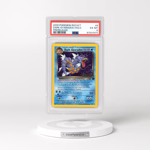 2000 Pokémon Rocket #8 Dark Gyarados - Holo Prerelease (PSA 6 EX-MT)