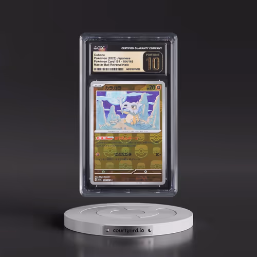 2023 Pokémon Card 151 #104/165 Cubone - Reverse Holo Master Ball (CGC 10 PRISTINE)