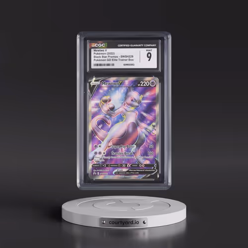 2017 Black Star Promos - Sword & Shield #SWSH229 Mewtwo V - Pokémon GO Elite Trainer Box (Holo) (CGC