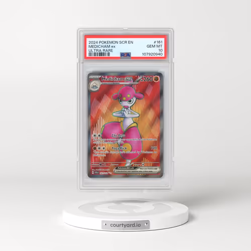 2024 Pokémon Scr EN-Stellar Crown #161 Medicham EX - Holo Ultra Rare (PSA 10 GEM MINT)