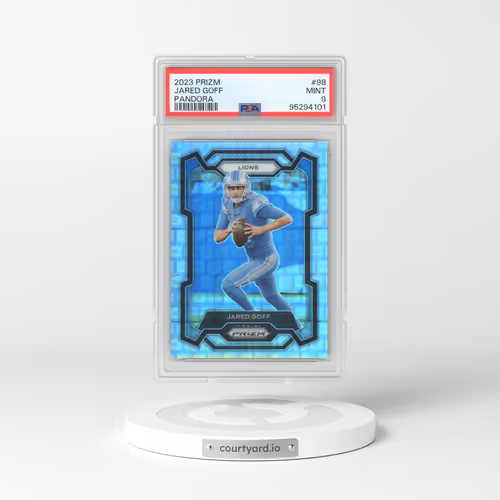 2023 Panini Prizm #98 Jared Goff - Pandora (PSA 9 MINT)